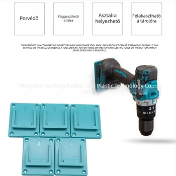 Szerszám tartó és fix alapú tároló 14.4V/18V Li-ion eszközökhöz (Makita, Bosch) ABS