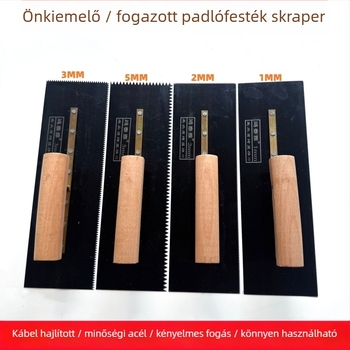 Hongtaiya Epoxipadló spatula fogazott acél pengével az önkiegyenlítő alkalmazásokhoz
