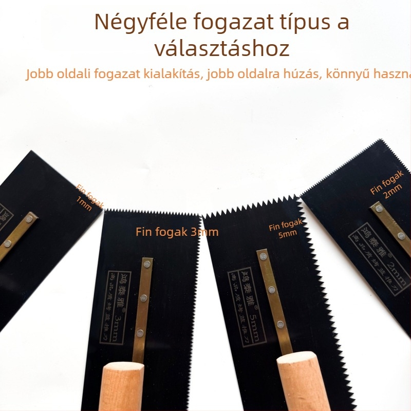 Hongtaiya Epoxipadló spatula fogazott acél pengével az önkiegyenlítő alkalmazásokhoz