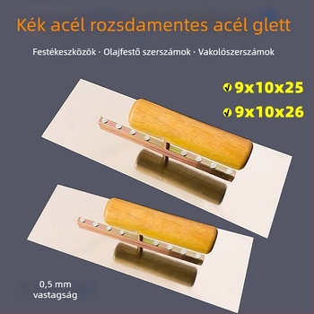 Jetta rozsdamentes acél glettelő spatula falak felületkezeléséhez beltéri dekorációhoz