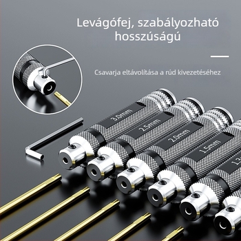 Repülőmodell hatszögletű csavarhúzó- és kulcskészlet, mágneses, HSS acélból