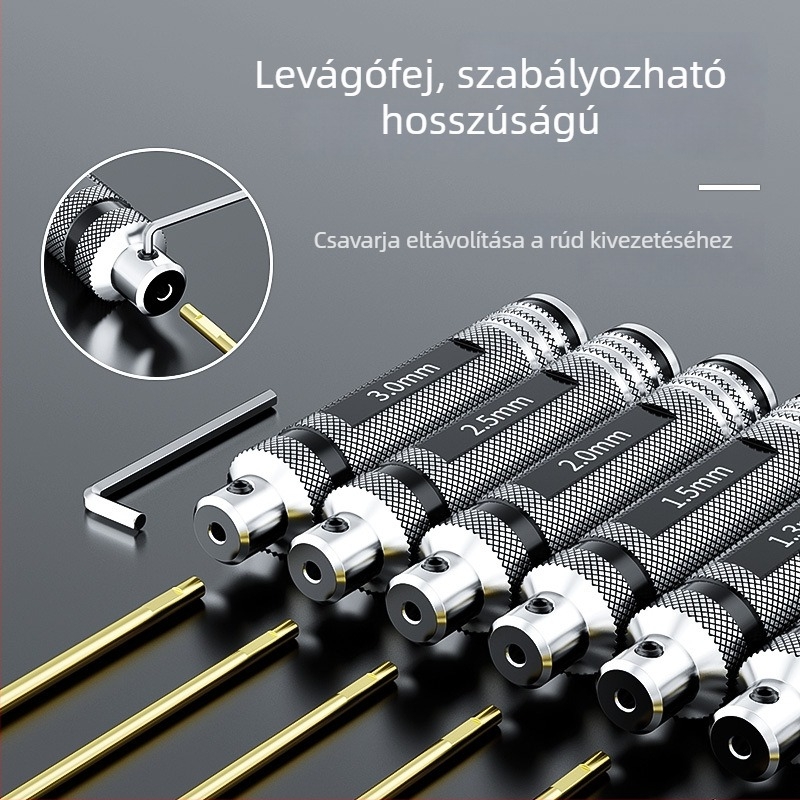 Repülőmodell hatszögletű csavarhúzó- és kulcskészlet, mágneses, HSS acélból