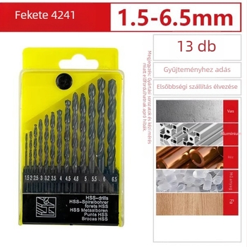 HSS spirálfúró 4241, fúrás vasra, műanyagra, fára, rézre és alumíniumra
