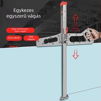 Pormentes gipszkarton vágó kés, magas pontosságú, rozsdamentes acélból, összecsukható