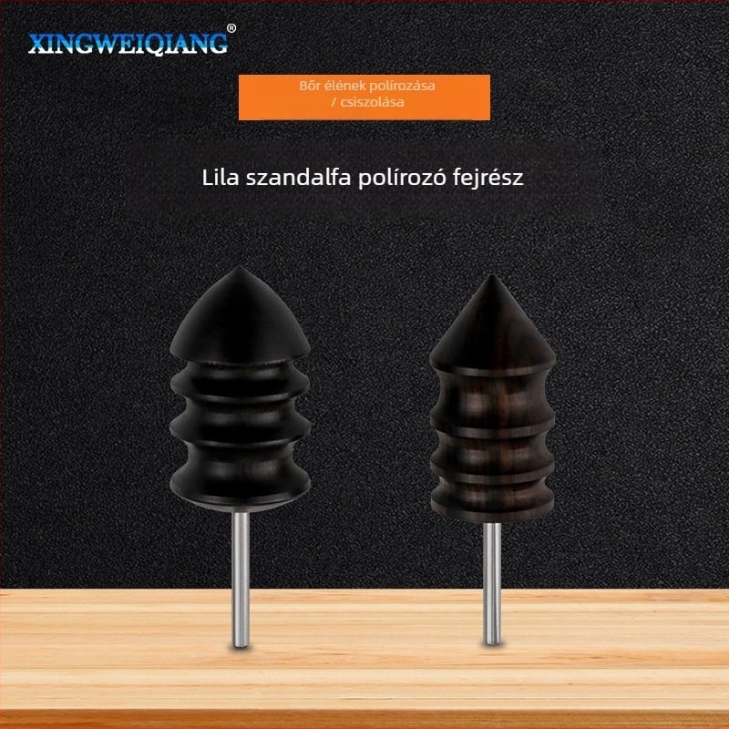 DIY bőr polírozó eszköz a szélekhez – Purple Sandalwood fej, elektromos polírozó fej, márka Xing Wei Qiang