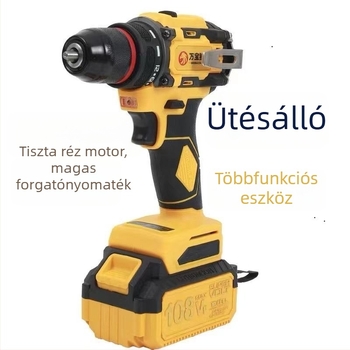 Kézi fúró brushless motorral, állandó sebesség, garancia nélkül
