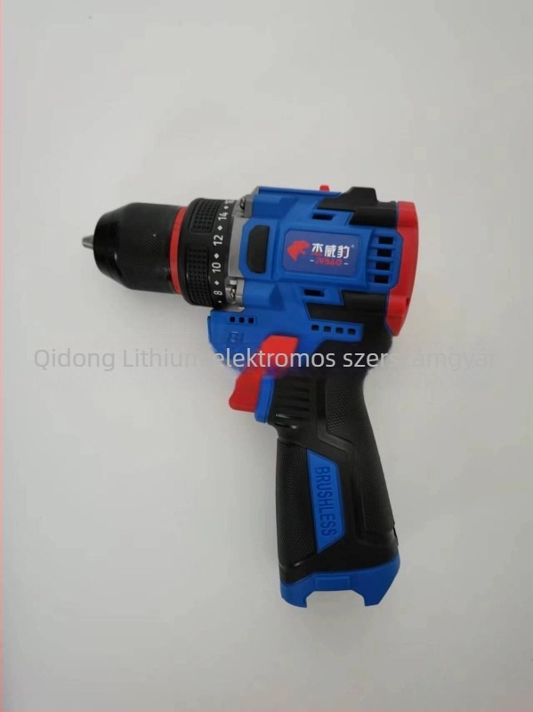 Brushless akkumulátoros fúró 18V, többszörös funkcióval, tokmányos, előre-hátra, állítható sebesség