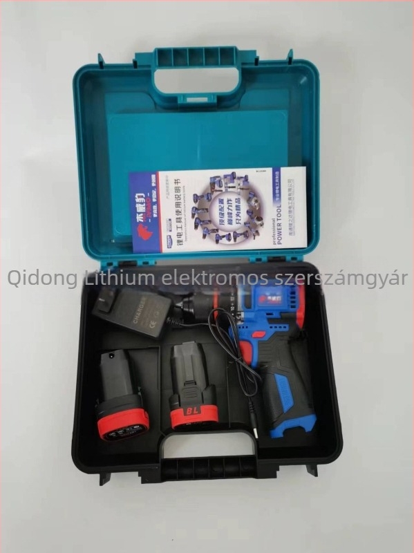 Brushless akkumulátoros fúró 18V, többszörös funkcióval, tokmányos, előre-hátra, állítható sebesség