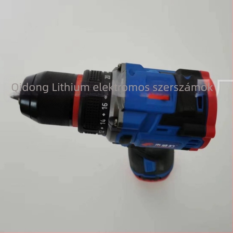 Brushless akkumulátoros fúró 18V, többszörös funkcióval, tokmányos, előre-hátra, állítható sebesség
