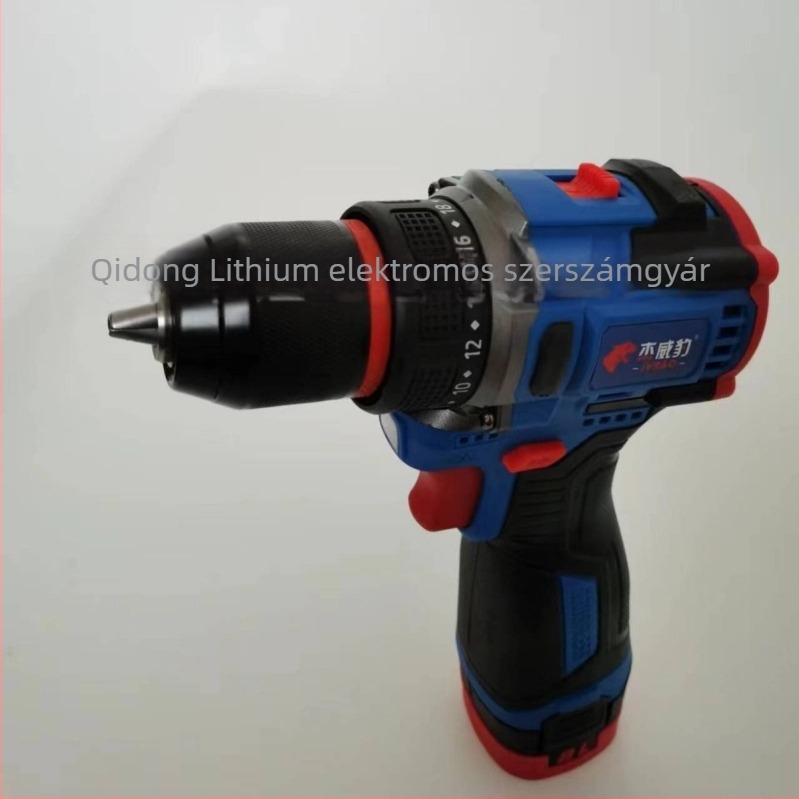 Brushless akkumulátoros fúró 18V, többszörös funkcióval, tokmányos, előre-hátra, állítható sebesség