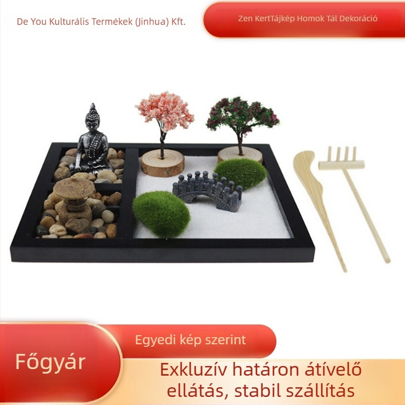 Buddha szobor otthoni dekorációhoz, japán stílusú, gyanta