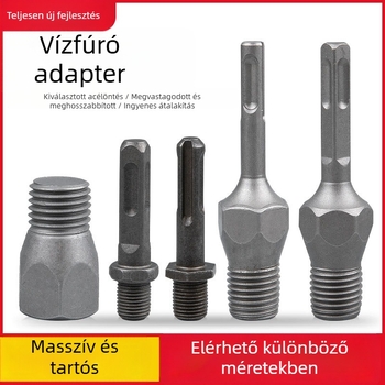 Kalapácsos fúró adapter gyémánt koronás fejhez — összekötő rúd, falnyílásos fúró, átalakító csatlakozó