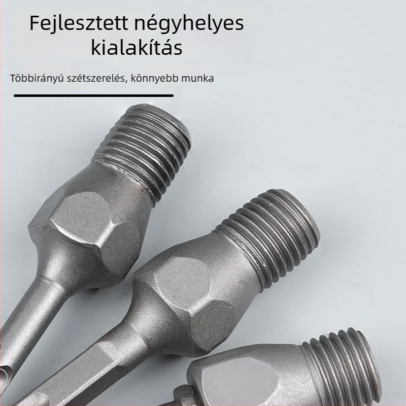 Kalapácsos fúró adapter gyémánt koronás fejhez — összekötő rúd, falnyílásos fúró, átalakító csatlakozó