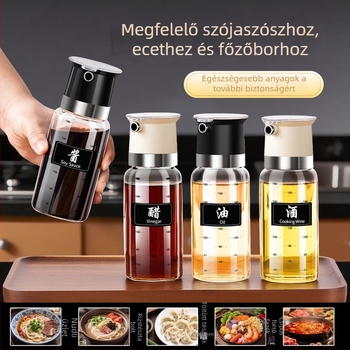 Olajtartó üveg csöpögésmentes fedéllel – élelmiszer-minőségű üveg, márka aileyou, modern minimalista stílus