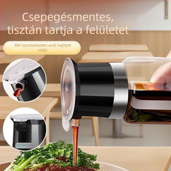 Olajtartó üveg csöpögésmentes fedéllel – élelmiszer-minőségű üveg, márka aileyou, modern minimalista stílus