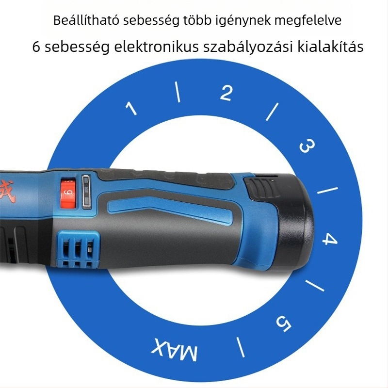 Dongcheng DCSJ10E Vezeték nélküli akkumulátoros elektromos csiszolófej, 12V, 0,41 kg