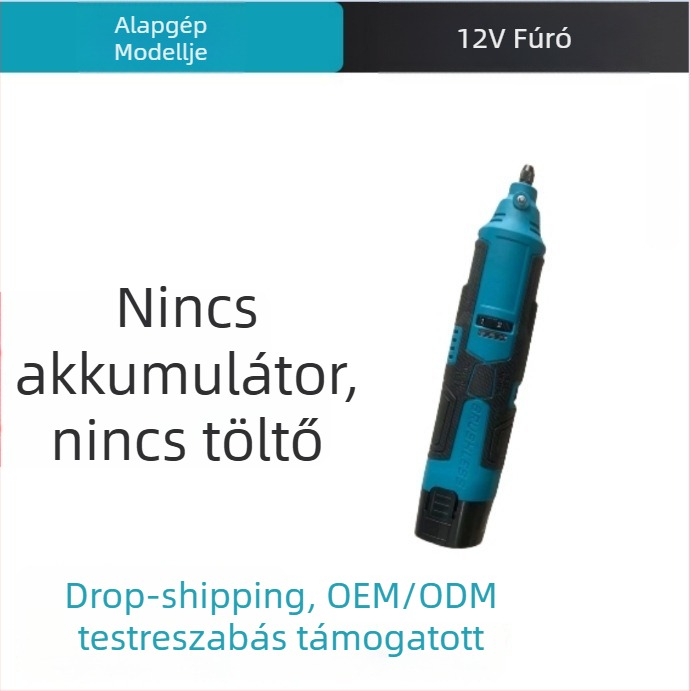 12V-os vezeték nélküli gravírozó fúró Li-ion akkumulátorral