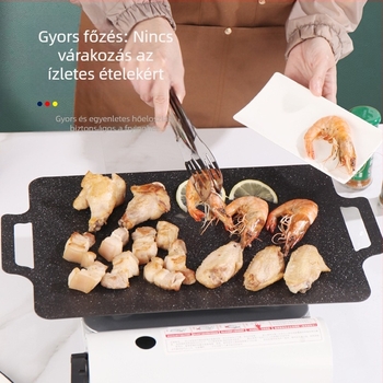 Maifan-kő tapadásmentes sütőedény, négyzetes, többfunkciós, bevonat nélkül