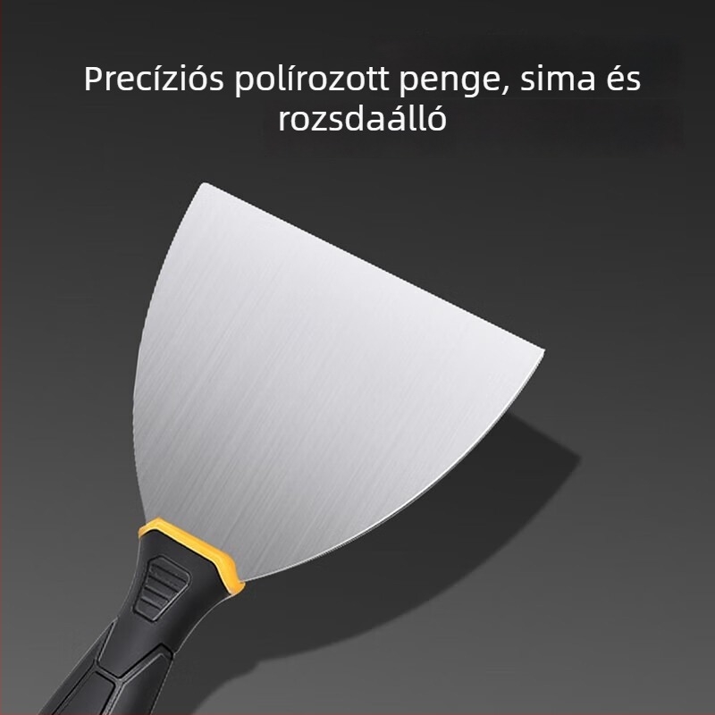 Deli rozsdamentes acél glettkés, sík pengével falik festék eltávolítására, modell DL-HD12345
