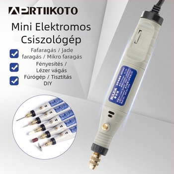 Jádhoz, kőhöz és fához szánt, sebességszabályozós kézi elektromos gravírozó – végtelenül állítható sebesség, hálózati tápellátás, 220V