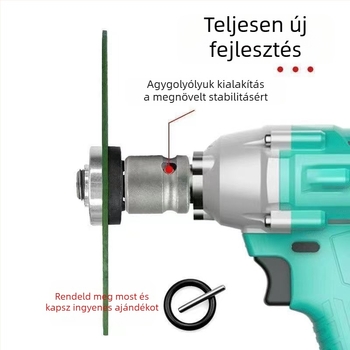 Adapter elektromos kulcshoz, szögcsiszolóhoz és fúróhoz – kétállú csavarkulcs, nyomólap, szénacél