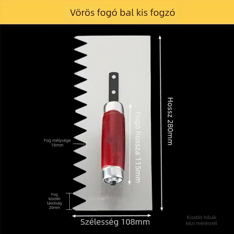 Qixinggang Lapos pengéjű glettelő kés - Acéllemez falak glettelésére és csiszolására