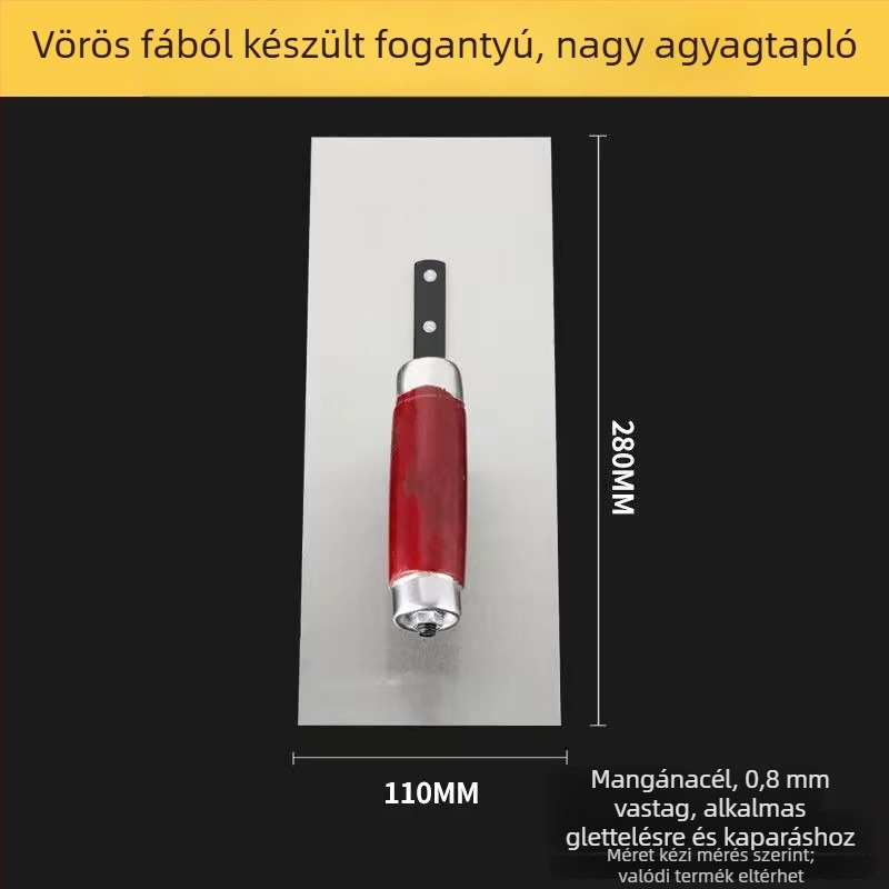 Qixinggang Lapos pengéjű glettelő kés - Acéllemez falak glettelésére és csiszolására