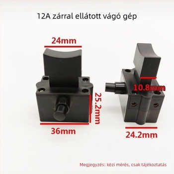 Az acélprofilok vágógép kapcsoló kiegészítője, 355/350 – 12A áram, magas teljesítmény, műanyag ház