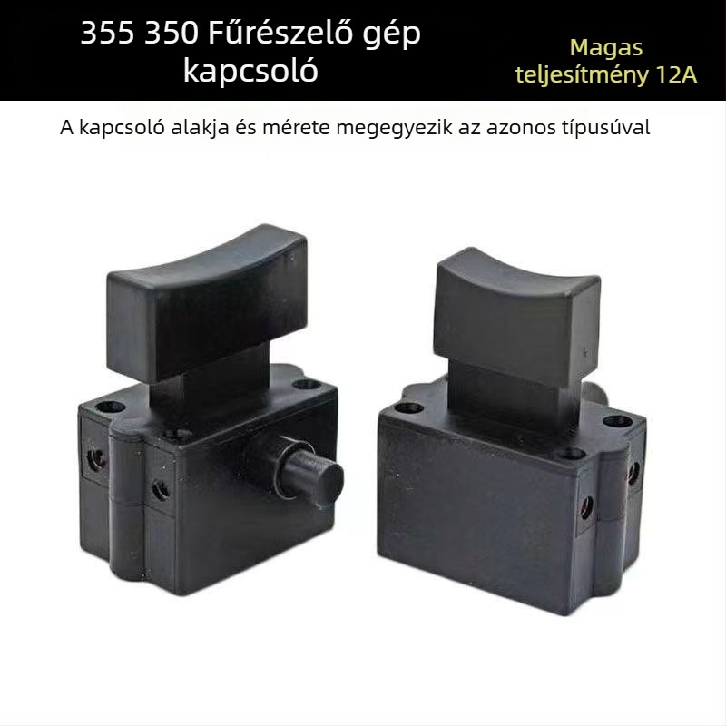 Az acélprofilok vágógép kapcsoló kiegészítője, 355/350 – 12A áram, magas teljesítmény, műanyag ház