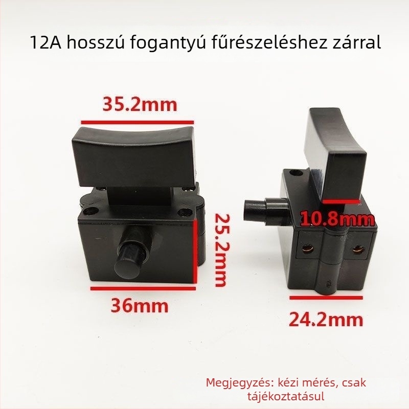 Az acélprofilok vágógép kapcsoló kiegészítője, 355/350 – 12A áram, magas teljesítmény, műanyag ház