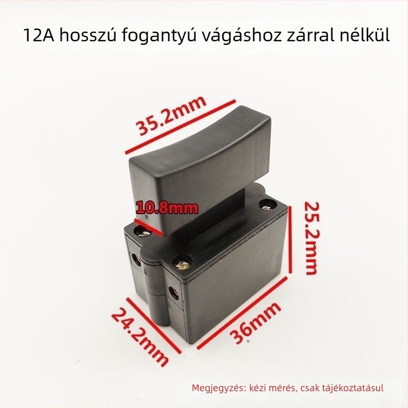 Az acélprofilok vágógép kapcsoló kiegészítője, 355/350 – 12A áram, magas teljesítmény, műanyag ház