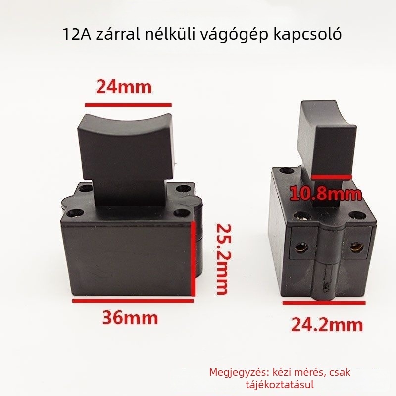 Az acélprofilok vágógép kapcsoló kiegészítője, 355/350 – 12A áram, magas teljesítmény, műanyag ház