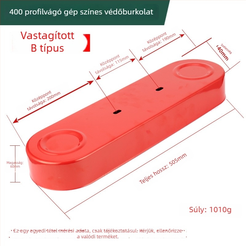 400-típusú profilvágó géphez – védő a köszörűkoronghoz, szíjvédő, szikravédő – szénacél
