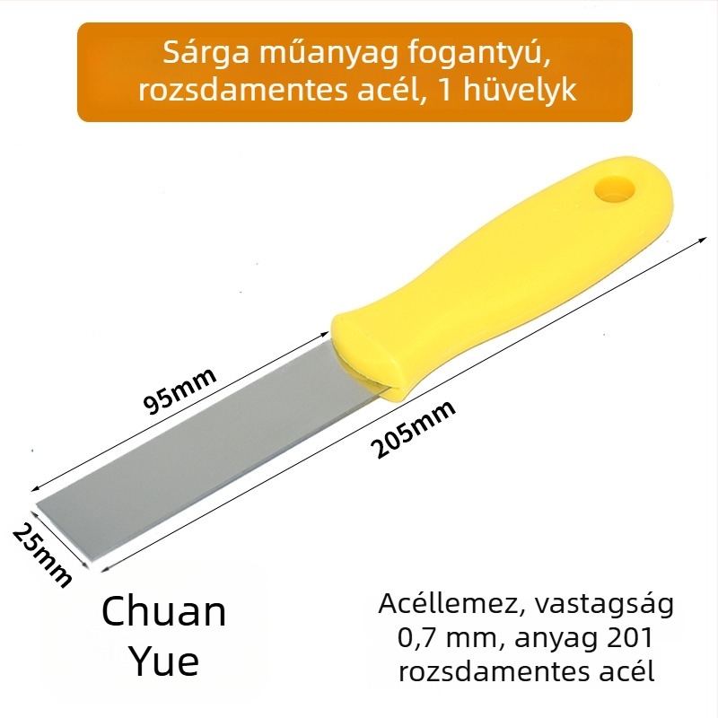 Chuanyue glettvas készlet: glettvas, kaparó, kis simítókanál és tömítő eszköz