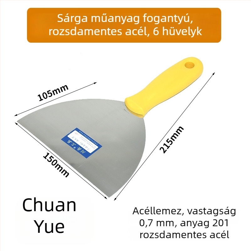 Chuanyue glettvas készlet: glettvas, kaparó, kis simítókanál és tömítő eszköz