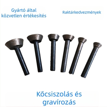 Gyémánt csiszolófej, patkó alakú; szinterezett gyémánt; Hengya márka; kőfeldolgozásra.