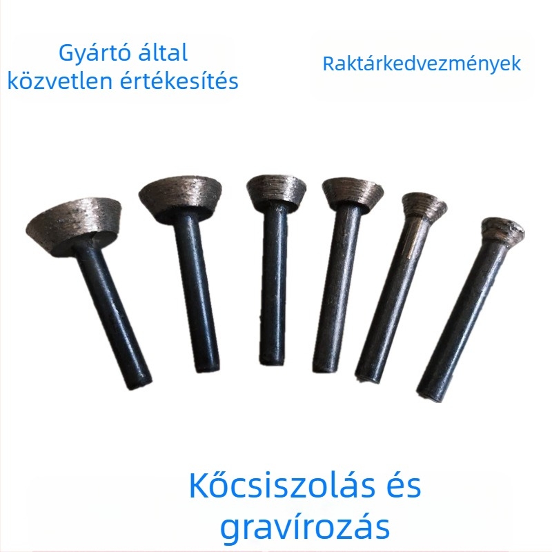 Gyémánt csiszolófej, patkó alakú; szinterezett gyémánt; Hengya márka; kőfeldolgozásra.