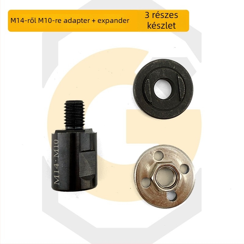 M14–M10 sarokcsiszoló adapter, menetes csatlakozó, bit konverziós átalakító, szénacél - Rich Rock