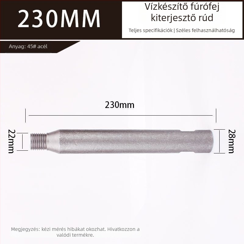 Vízfúrófej hosszabbító rúd fúrógéphez, Rhinestone extension rod, testreszabható