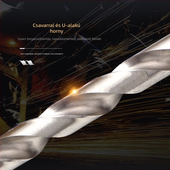 Fából készült lépéses fúró hexagonális nyéllel, 9 mm és 9,5 mm átmérőkkel, hosszított kivitel, 118° külső él