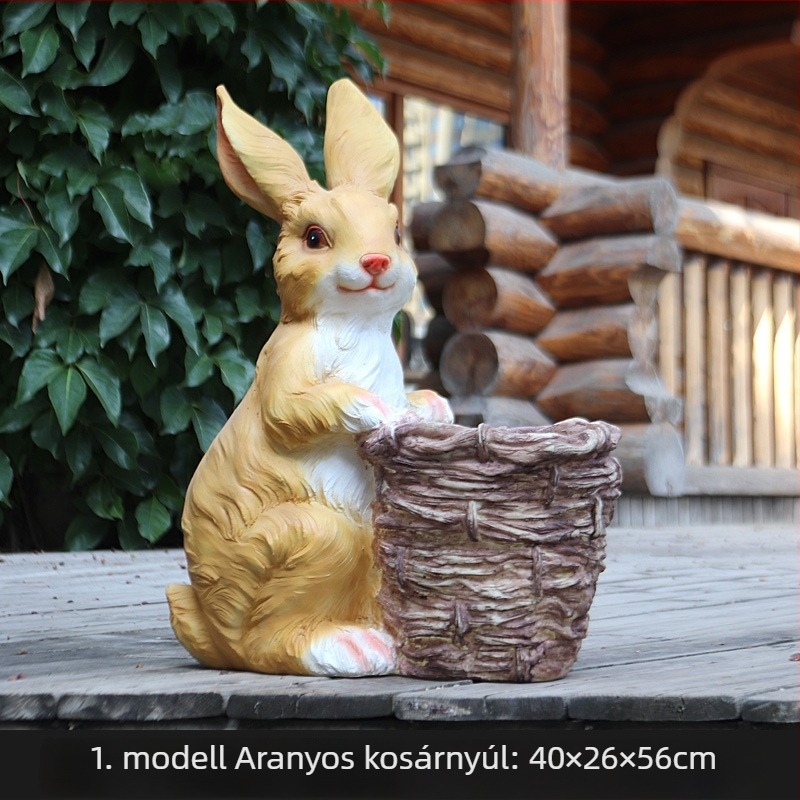 Kerti nyúl figura a gyephez, anyag: üveg-acél; stílus: Egyéb; Feldolgozás: 21525322771; IP engedély: Nem