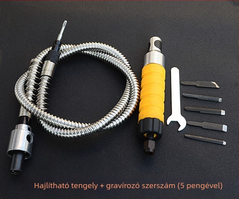 Dongrun elektromos fakivágó/faragó eszköz, 750 W, löket 1 mm, AC tápegység, Ø szár 4–6 mm