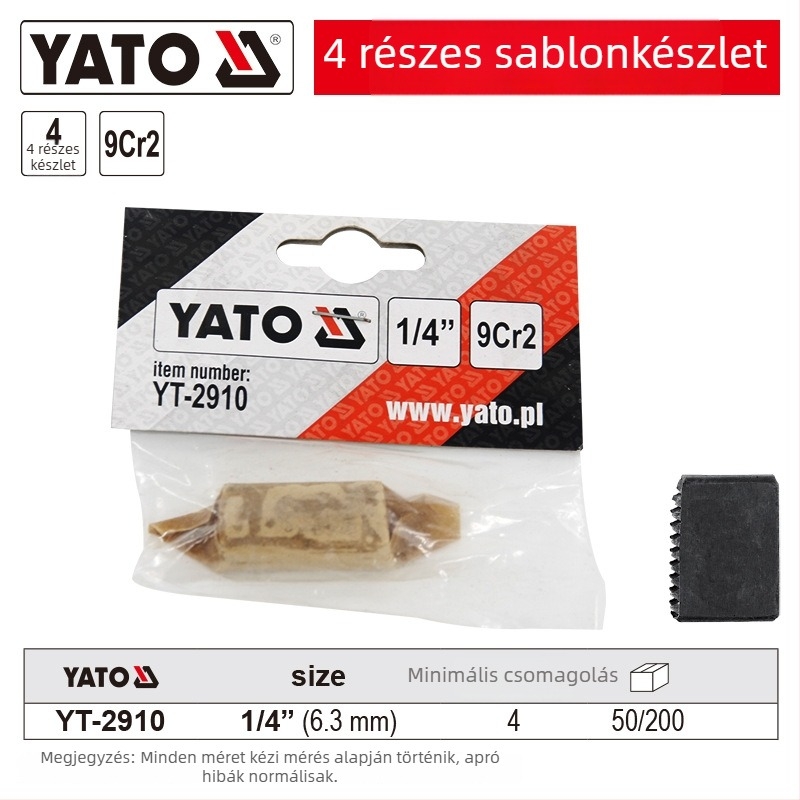 YATO Csőmenetfej – Kézi és Elektromos Menetgépekhez