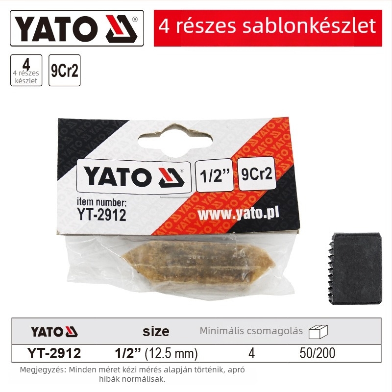 YATO Csőmenetfej – Kézi és Elektromos Menetgépekhez