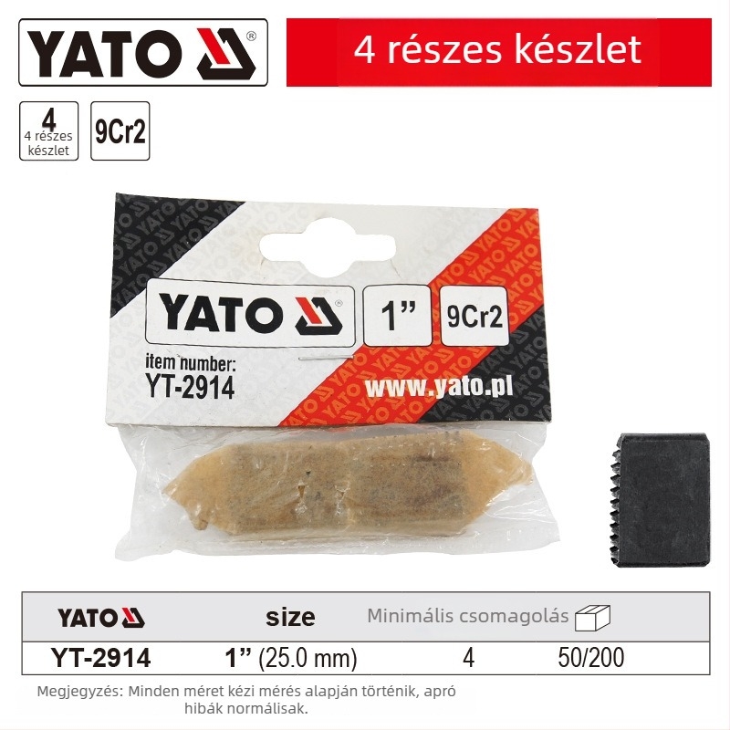 YATO Csőmenetfej – Kézi és Elektromos Menetgépekhez