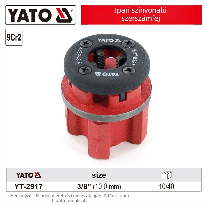 YATO Csőmenetfej – Kézi és Elektromos Menetgépekhez