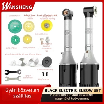 WANSHENG 90 fokos szögcsiszoló gravírozáshoz és polírozáshoz, hatfokozat sebességszabályozás, hálózati tápegység, 110–240V