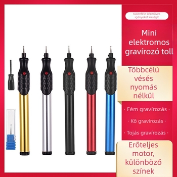 Mini elektromos gravírozó toll szobrászathoz — gravírozás üvegre, fémre, kőre és fára; Márka Star; 220–280V