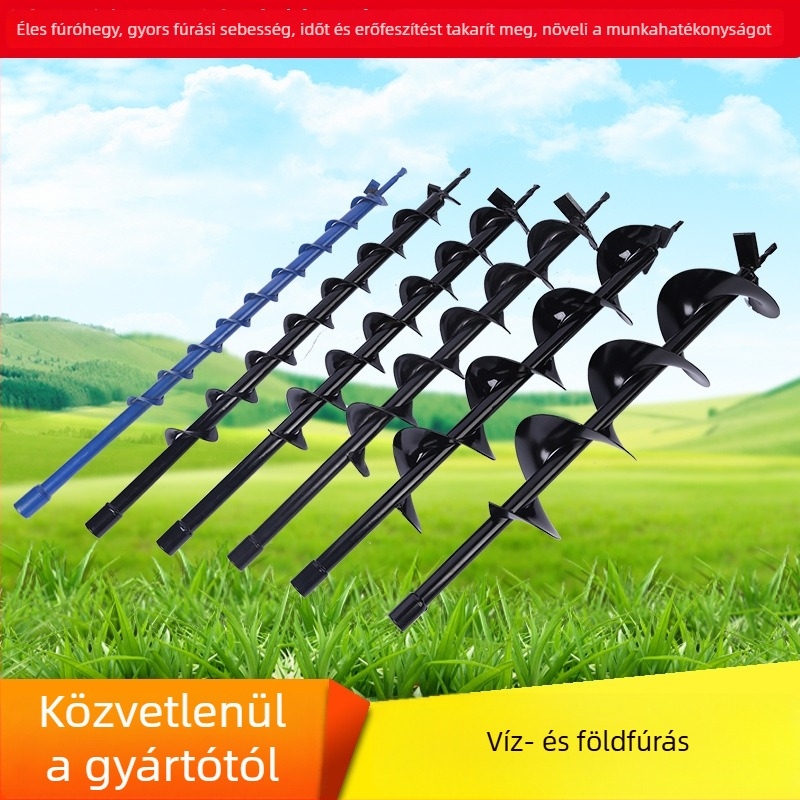 Strasszokhoz való fúró, szénacélból, talajfúró strasszokhoz, általános penge, tömeg 1.2–2.7 kg