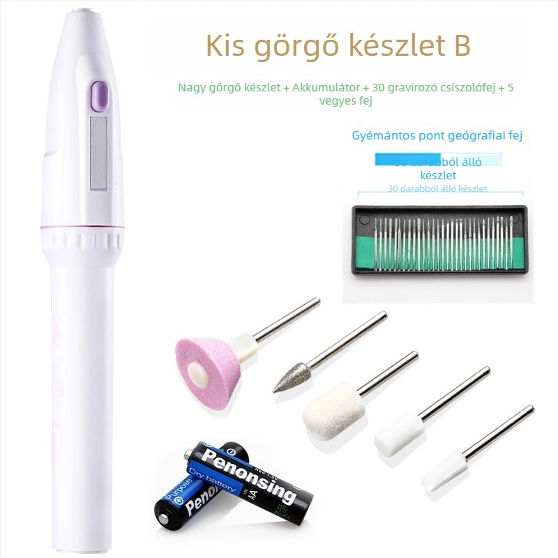 Mini kézben tartható elektromos polírozó, köröm polírozáshoz, fogápoláshoz, jáde polírozáshoz, fúráshoz és gravírozáshoz — 5V tápegység, 3C tanúsítvány 2025180706064907